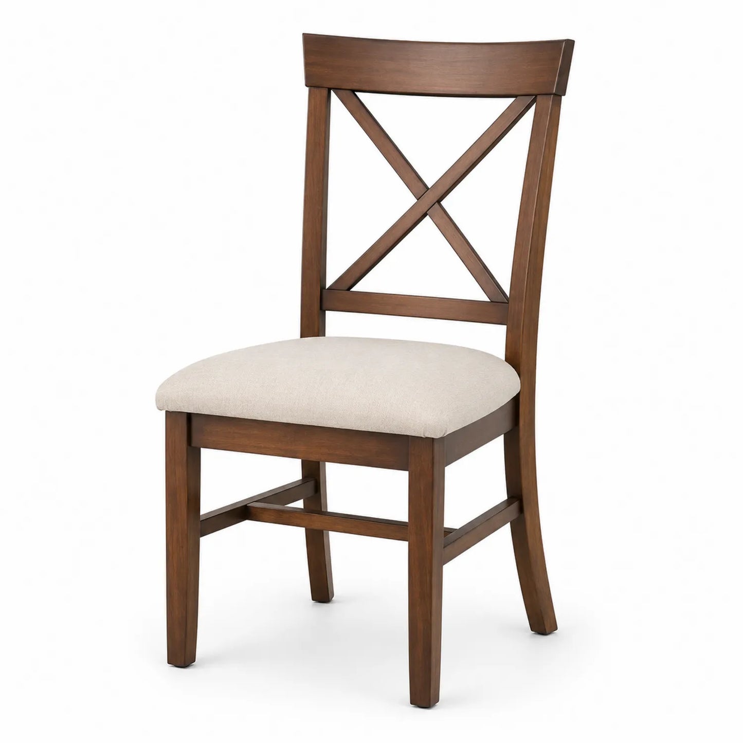 Chaise en bois avec siège en polyester beige