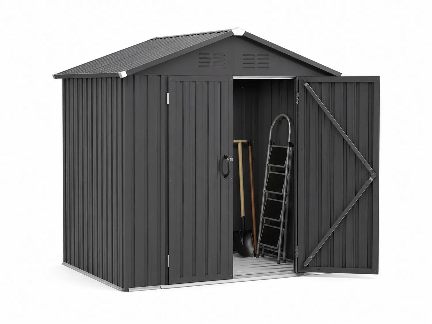 Abri de Jardin en Métal Anthracite 3,5m²