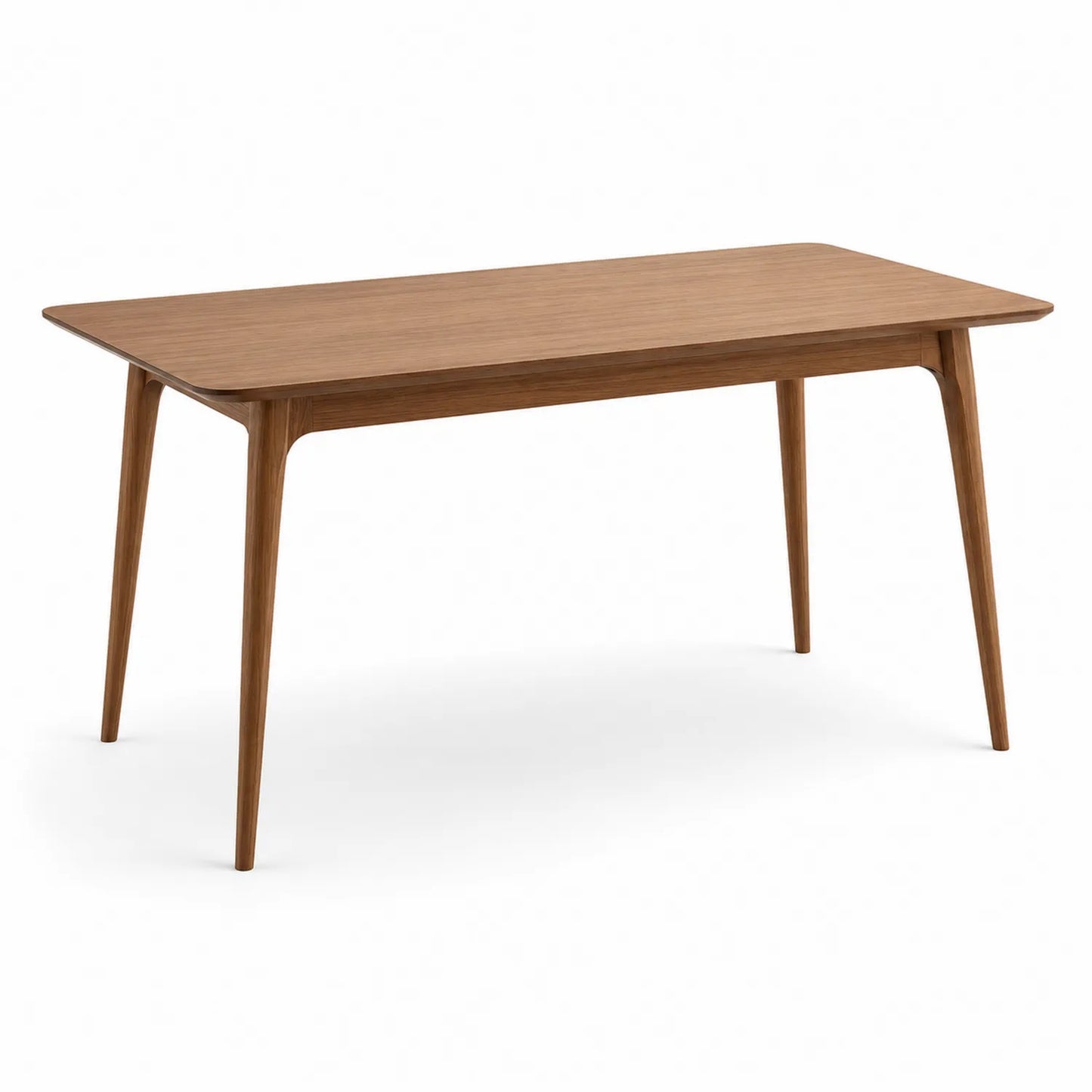 Table à manger rectangulaire en bois de noyer 150x90x75 cm