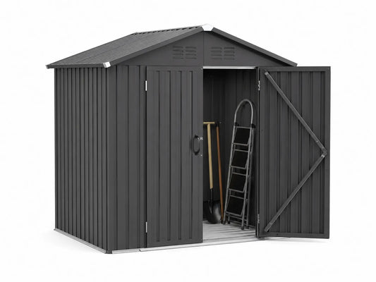 Abri de Jardin en Métal Anthracite 3,5m²