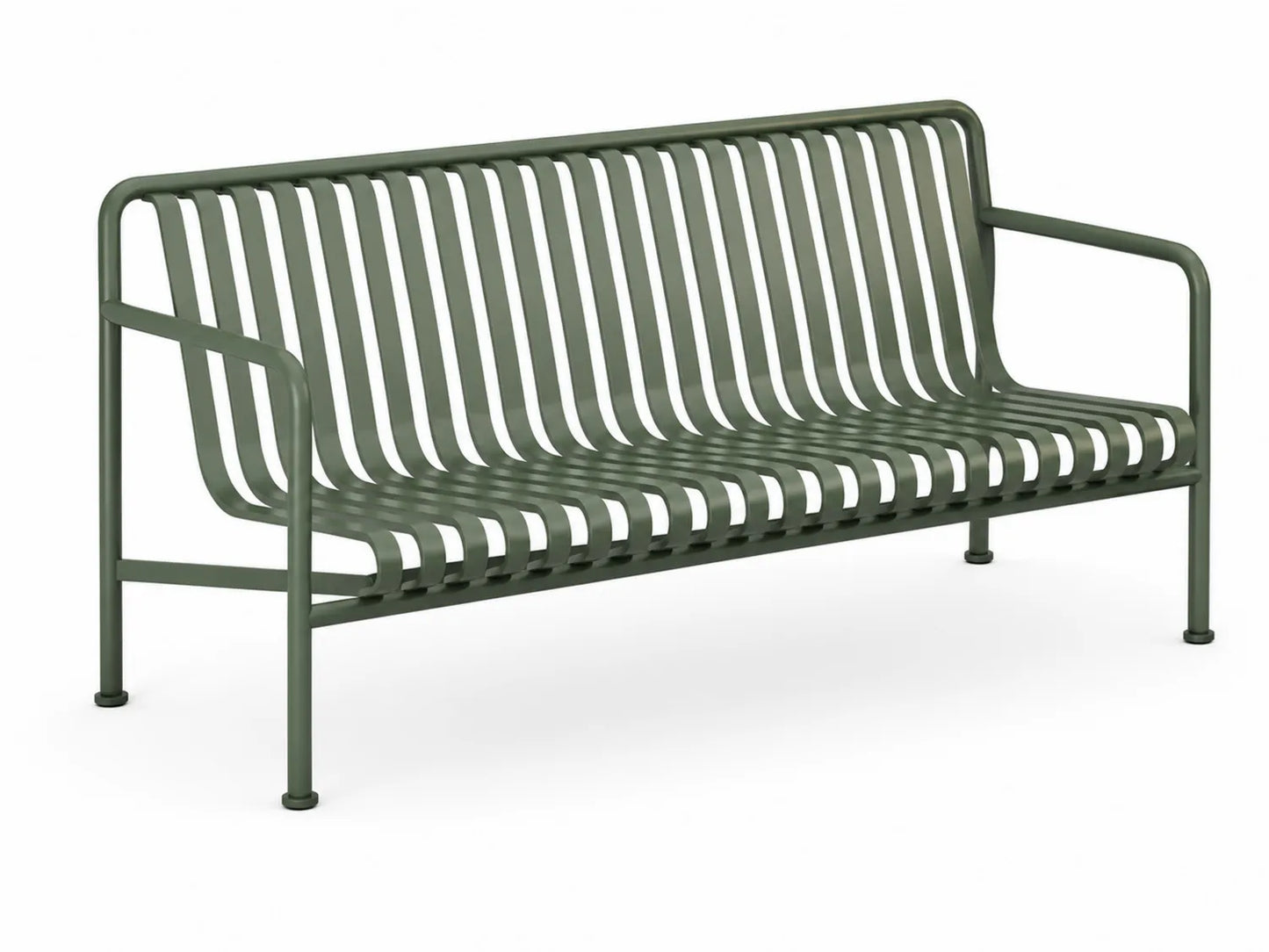 Banc en métal vert 175 cm