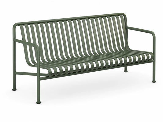 Banc en métal vert 175 cm