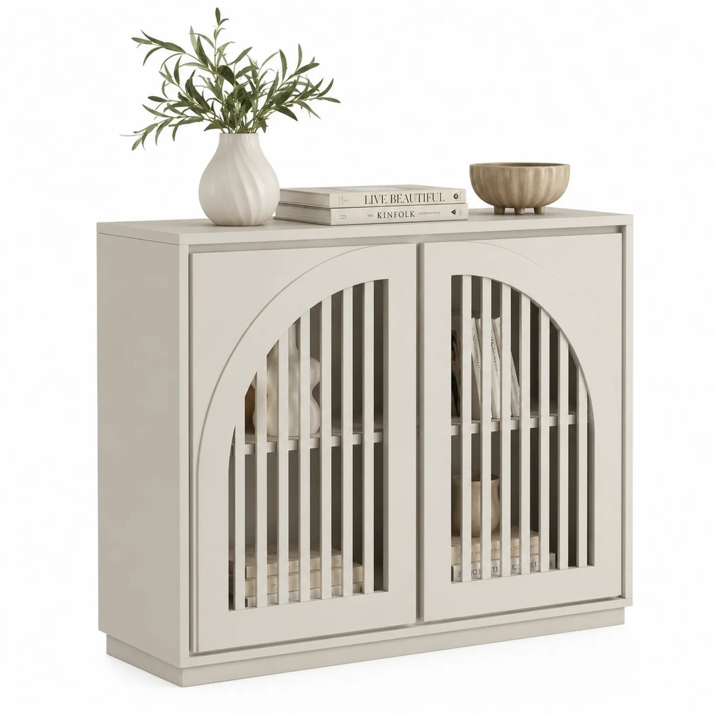 Buffet MDF Beige 90x40x80 cm