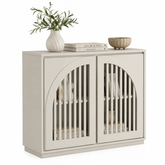 Buffet MDF Beige 90x40x80 cm